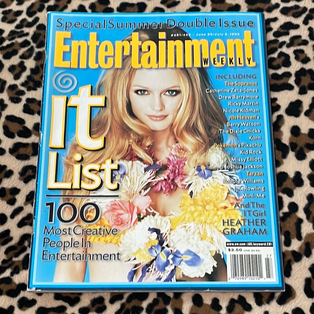 1999 Entertainment Weekly Magazine Issue June 25/July 2 Vintage Heather Graham